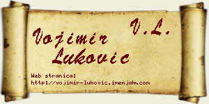 Vojimir Luković vizit kartica